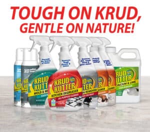 Cleaning Cabinets with Krud Kutter