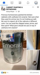Sherwin Williams Emerald Cabinet Paint Failure
